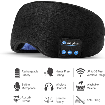 Antifaz bluetooth para dormir. 3 en 1