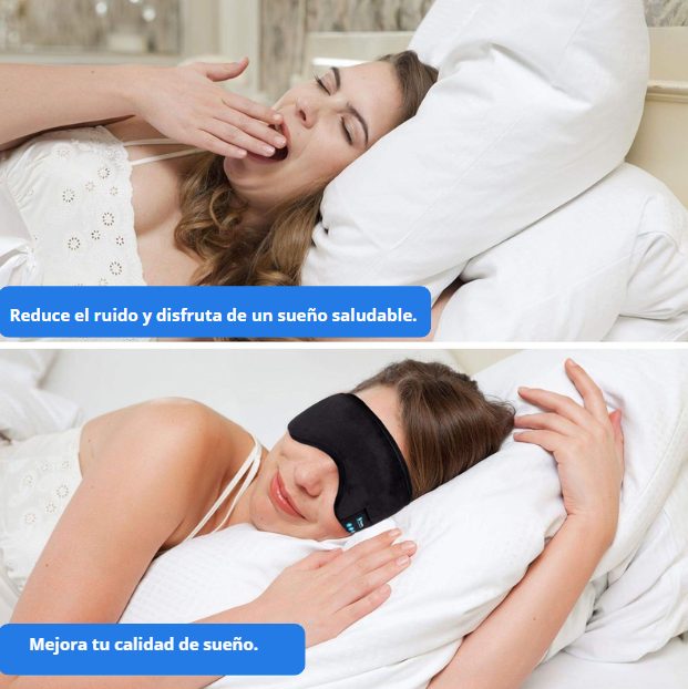 Antifaz bluetooth para dormir. 3 en 1