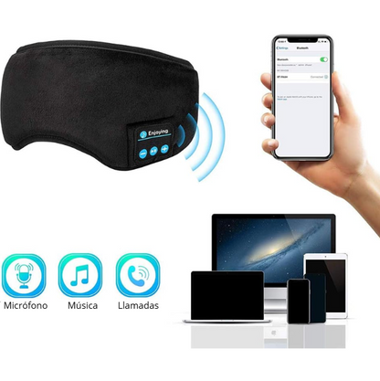 Antifaz bluetooth para dormir. 3 en 1