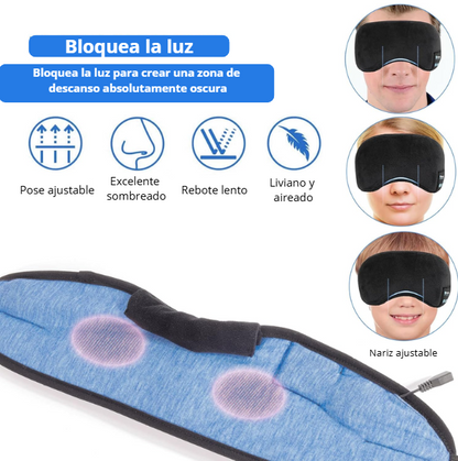 Antifaz bluetooth para dormir. 3 en 1